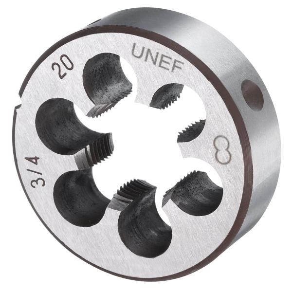 uxcell ラウンドねじ切りダイ 3/4-20 UNEF ライトハンドねじ切り固定ダイ 合金工具鋼...