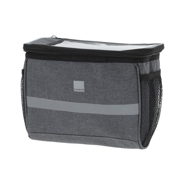 BULLSPANN 自転車ハンドルバーバッグ 反射ストリップ付き フロント自転車バッグ MTB収納バ...