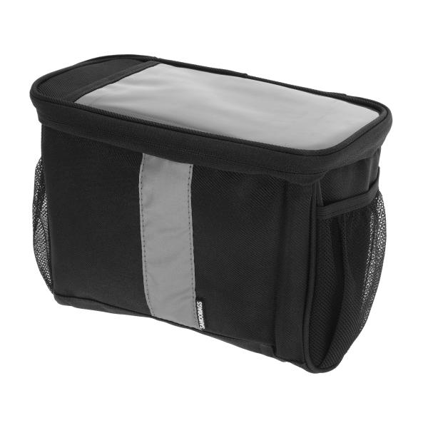 BULLSPANN 自転車ハンドルバーバッグ 反射ストリップ付き フロント自転車バッグ MTB収納バ...