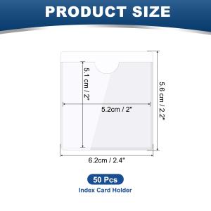 uxcell 自己粘着カードポケット 2x2 ...の詳細画像2