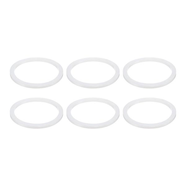 uxcell 6個のソリッドシリコーンフラットワッシャーDN100 4-13/16" ODx4" I...