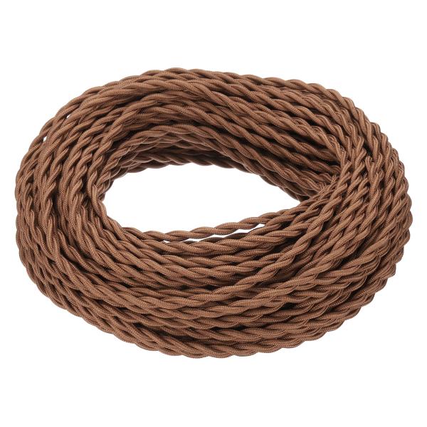 PATIKIL 100 ft ツイス ト布被覆ワイヤー、ULリスト18AW G 2コンダクターヴィン...