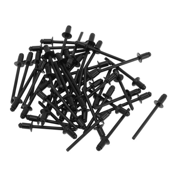 TUCKBOLD オープンエンドラージフランジブラインドリベット ブラック 50個 4.8mmグリッ...