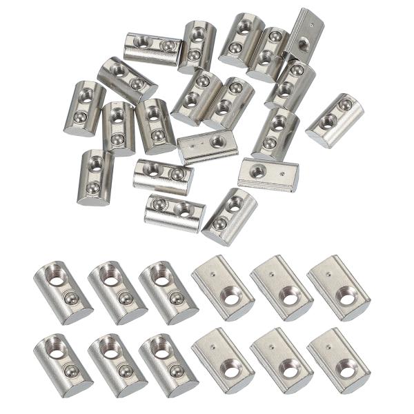 PATIKIL 2020シリーズM4 tスロットナット、20個ロールインスプリングボールローデッドエ...