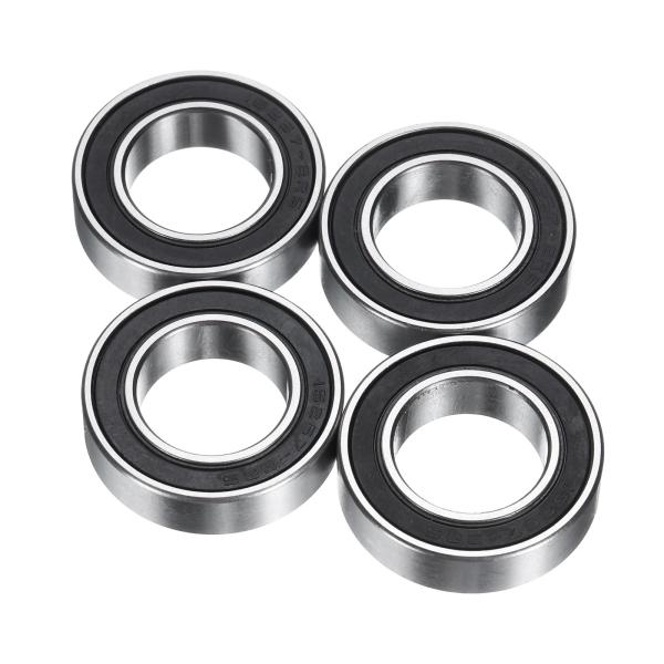 uxcell 4個15267-2RSディープグルーブボールベアリング15x26x7mmクロム鋼ベアリ...