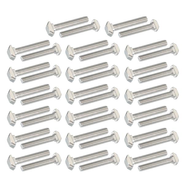 PATIKIL M5x25 mm スレッド T-スロットボルト、40個 標準 6 mm 20シリーズ...