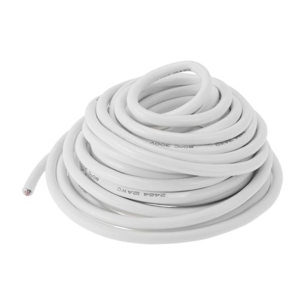 HEROFFIX 電気アース線 自動車用電源線 23 M ホワイト TC 1本 12AWG 3導体 ...