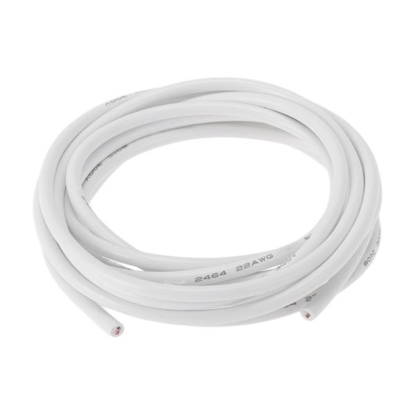 HEROFFIX 電気アース線 自動車用電源線 3 M ホワイト TC 1本 22ゲージ 3導体 完...