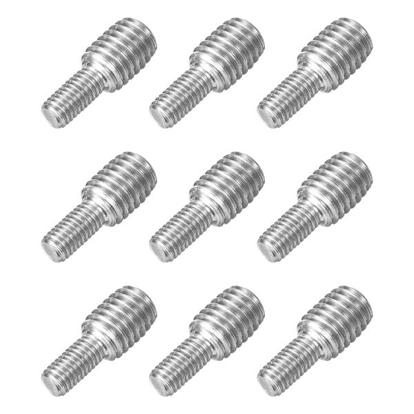 uxcell M5x10mm から M8x10mm ダブルエンドスレッドスタッドボルト 9個 304...