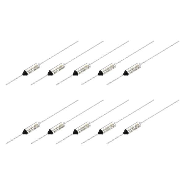 uxcell 10個ヒューズ 温度ヒューズ ペレットヒューズ 金属製 RY157 157°C 314...