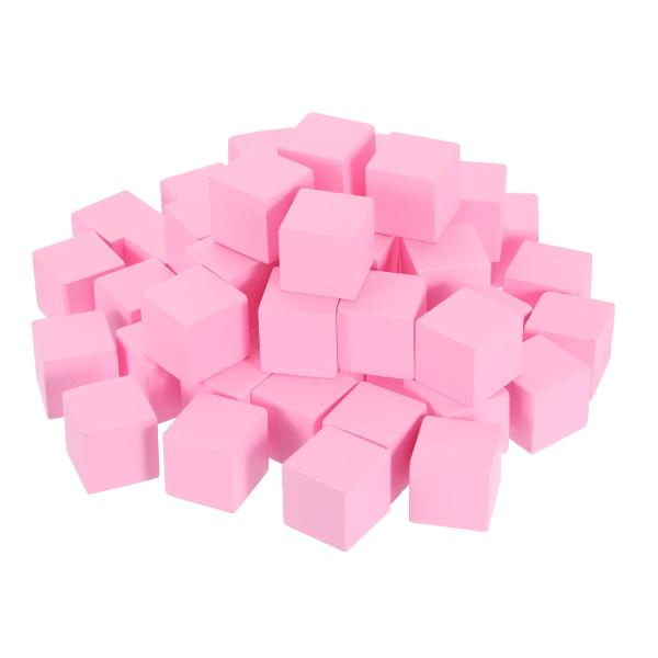 uxcell クラフト用50個の木製ブロック 1"未仕上げの木製キューブパインウッドスクエアブロック...