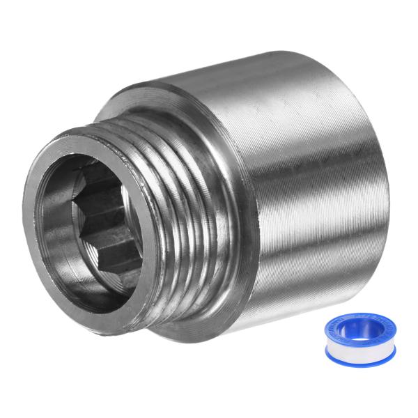 M METERXITY シャワーヘッド延長アーム ステンレス鋼G1/2メスからオス延長パイプフィッテ...