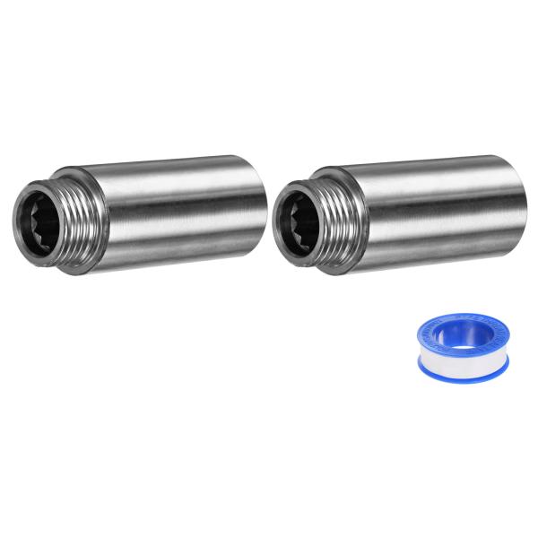 M METERXITY シャワーヘッド延長アーム ステンレス鋼G1/2メスからオス延長パイプフィッテ...