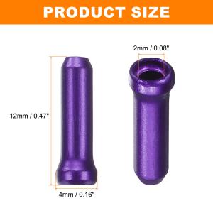 uxcell 50個 自転車ケーブルエンドキャ...の詳細画像2
