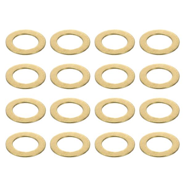 uxcell 平ワッシャー M6 銅ワッシャー 100個内径6mm*外径10mm*厚さ0.5mm ス...