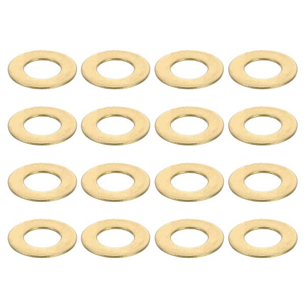 uxcell 平ワッシャー M6 銅ワッシャー 100個内径6mm*外径12mm*厚さ0.5mm ス...