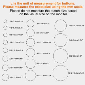 uxcell くるみボタン オレンジ 10個 ...の詳細画像5