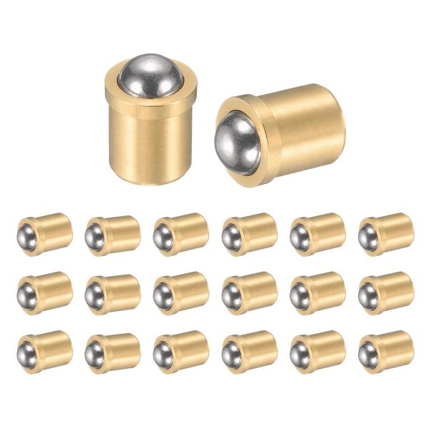uxcell 304ステンレス鋼ボールプランジャー20個 4mm直径ボールキャッチラッチスムーズプッ...