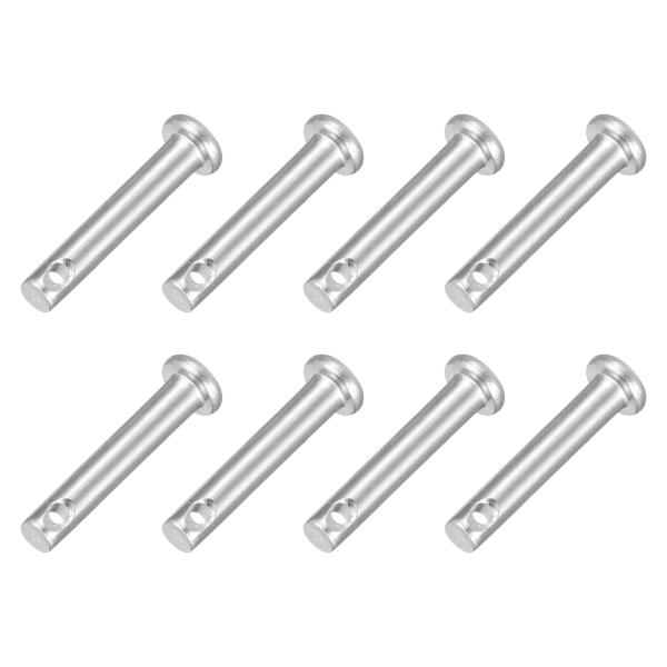 uxcell 8 個1/8" x 5/8" シングルホールクレビスピン 304ステンレススチールフラ...