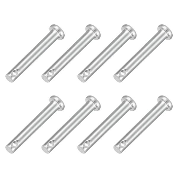 uxcell 8 個1/8" x 13/16" シングルホールクレビスピン 304ステンレススチール...