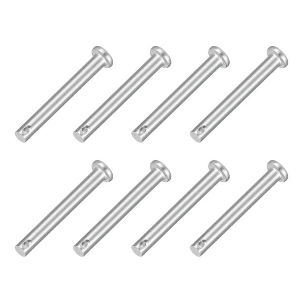 uxcell 8 個 3/16" x 1-9/16" シングルホールクレビスピン 304ステンレスス...