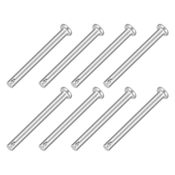 uxcell 12 個 3/16" x 2" シングルホールクレビスピン 304ステンレススチールフ...