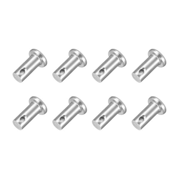 uxcell 8 個1/4" x 1/2" シングルホールクレビスピン 304ステンレススチールフラ...