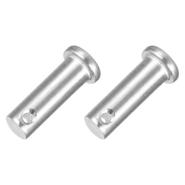 uxcell 2個 3/8"x1-3/16" シングルホールクレビスピン 304ステンレススチールフ...
