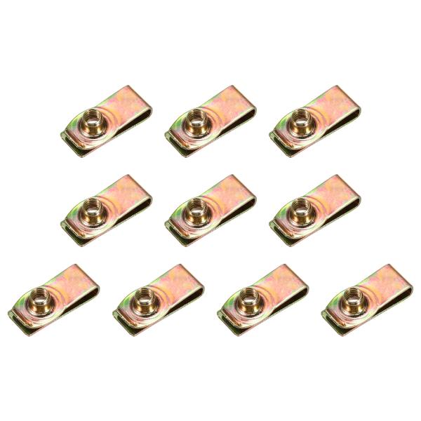 PATIKIL U-スタイルクリップオンナット、10個M6-1レギュラーエクストルーデッド、自動車用...