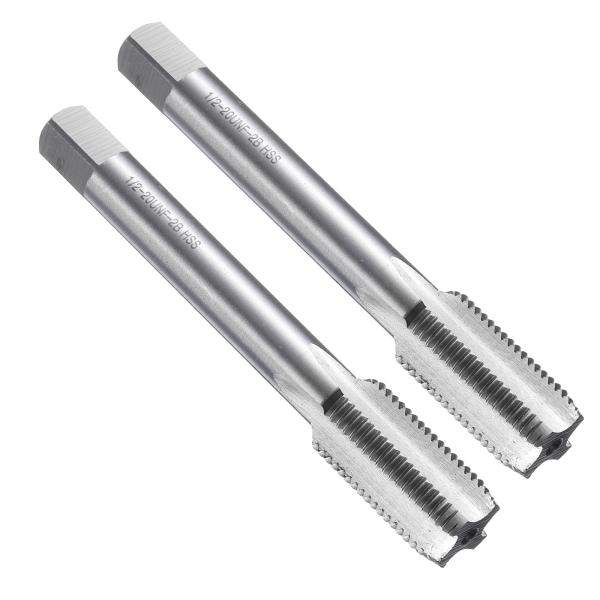 uxcell 2個 ストレートフルートスレッドタップ 1/2-20 UN Fねじ切りタッピングツール...