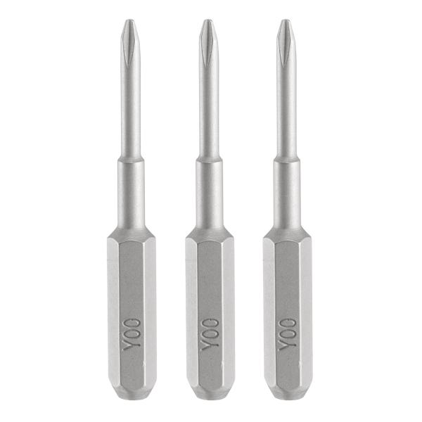 uxcell 3個入り Y00 トライウイング ドライバービット 5/32インチ 六角シャンク 35...