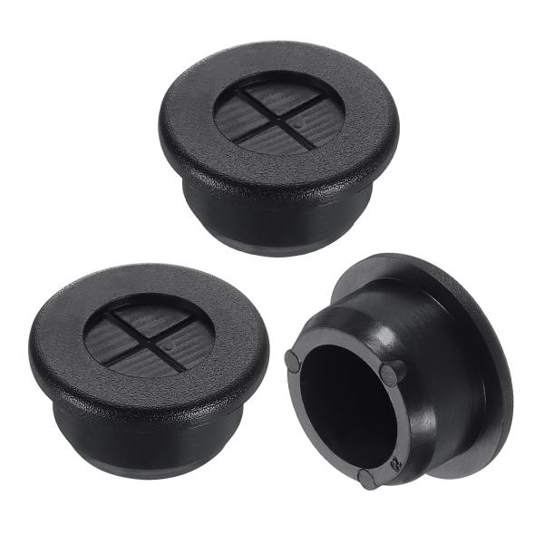 uxcell 3個 ケーブルグロメット 13/16"（20mm）配線孔キャップ ゴム製 フレキシブル...