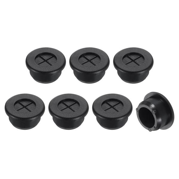 uxcell 7個 ケーブルグロメット 13/16"（20mm）配線孔キャップ ゴム製 フレキシブル...