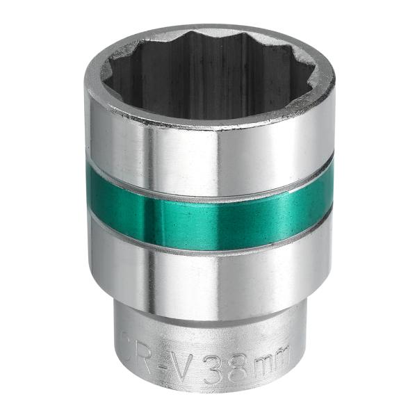 uxcell 3/4" ドライブ 12 角 ソケット 38mm メトリック シャロー インパクト ソ...