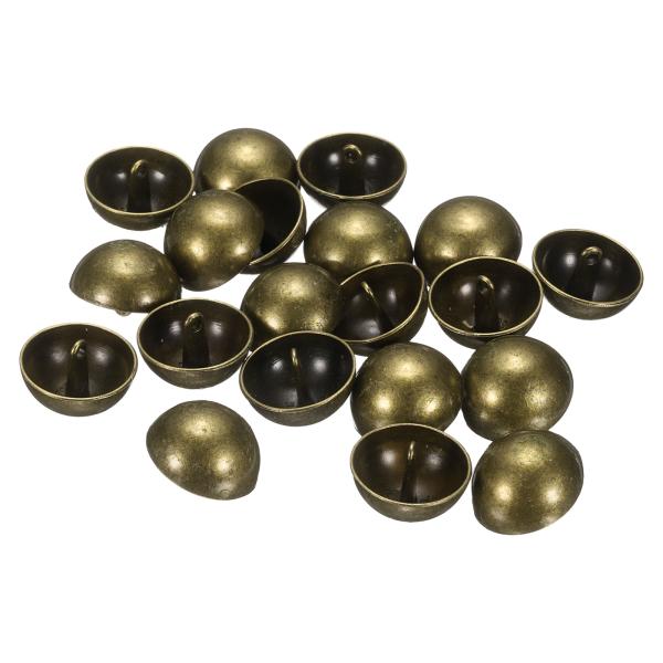 uxcell 20個のハーフドームメタルボタン、23mm ハーフラウンドマッシュルームパールキャップ...