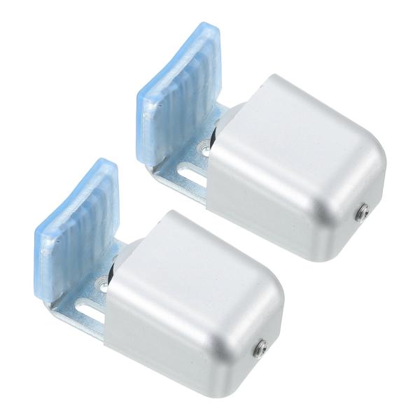 uxcell 2個セットのスライディングバーンドアフロアガイド、35-58mm調整可能なステイローラ...