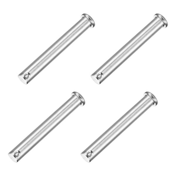 uxcell 304ステンレス鋼製フラットヘッドヒッチピン、トレーラーラッチ用M10 x 75mmシ...