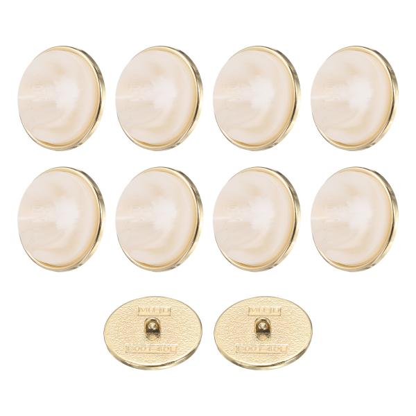 uxcell 10個40Lメタルパターンラウンドボタン25mm 1インチ矢印パターン樹脂クラフト交換...