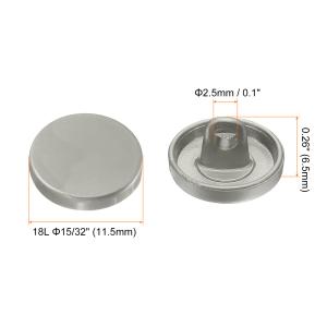 uxcell 10個18Lメタルラウンドフラッ...の詳細画像2