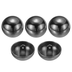 uxcell 5個32Lメタルラウンドフラットボタン20mm 4/5