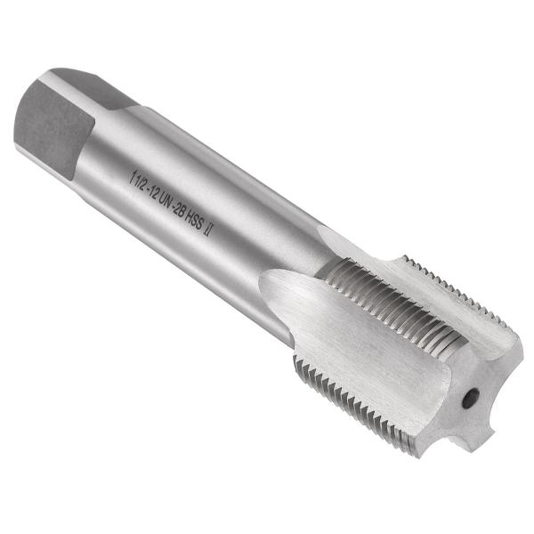 uxcell ハンドプラグタップ1-1/2-12 UN F 2Bスレッドプラグスタイルタップ直フルー...