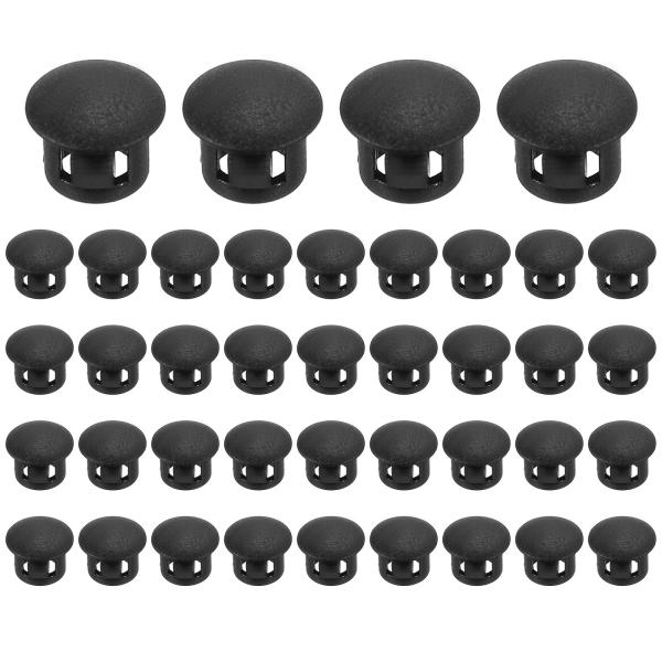 PATIKIL 8mm/5/16"プラスチックホールプラグ 40個フラッシュタイプラウンドプラグスナ...