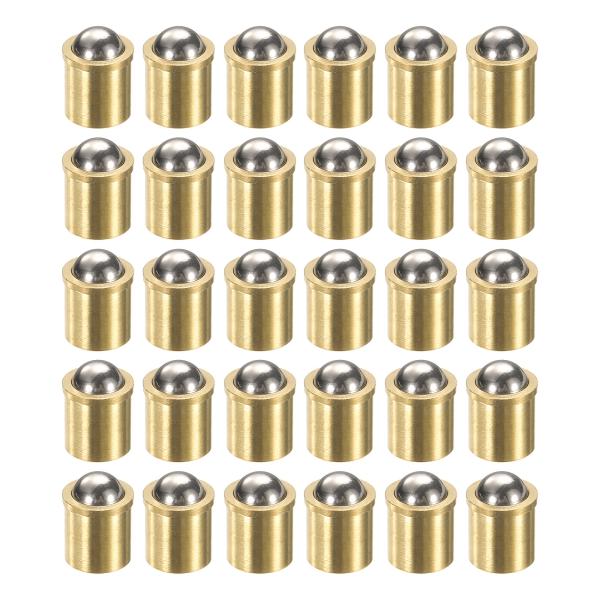 uxcell 30個のボールポイントスプリングプランジャー8x9mm真鍮精密位置決めビーズボールスプ...