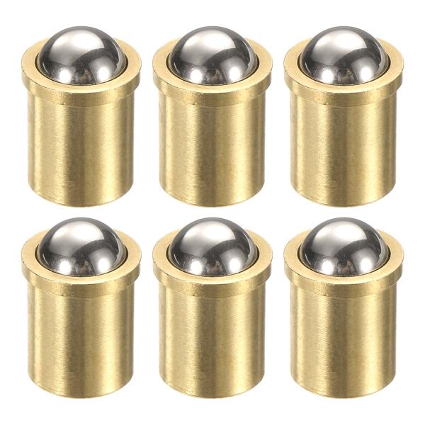 uxcell 6個のボールポイントスプリングプランジャー10x13 mm真鍮精密位置決めビーズボール...