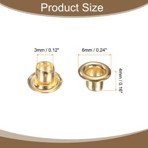 uxcell 50セット グロメットアイレット...の詳細画像2