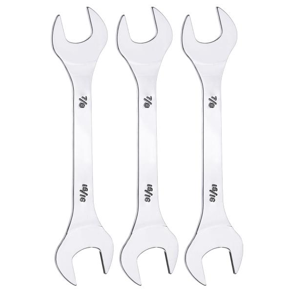 uxcell 3個セット 両口 薄型 レンチ 7/8" × 15/16" SAE 超薄 小口径 平頭...