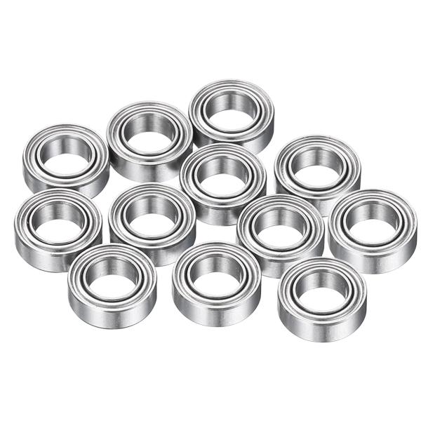 uxcell 12個MR95ZZ小型ベアリング 5mm内径9mm外径3 mm幅ダブルシールド深溝玉軸...