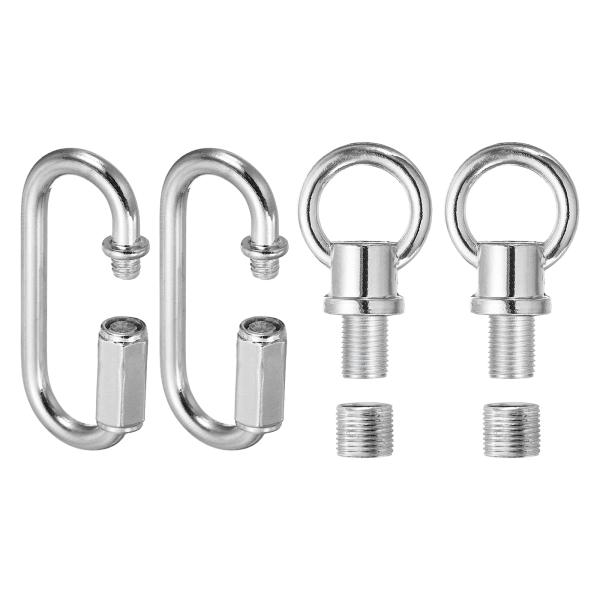 PATIKIL M10ファインスレッドランプ女性ループホルダー M12アダプターチェーンクイックリン...