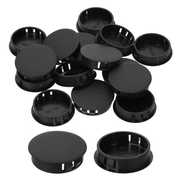 uxcell 12個 プラスチックホールプラグ 38mm（1-1/2"）フラッシュタイプパネルプラグ...