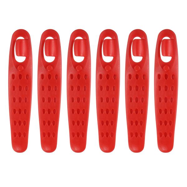 uxcell 6本セット 自転車タイヤレバー 超強力&amp;軽量 POM製 タイヤ外し工具 滑り止めグ リ...